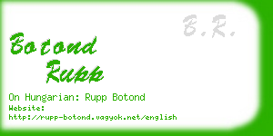 botond rupp business card